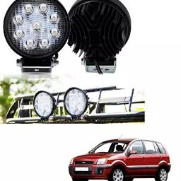 Cartronics Waterproof 9 LED Round Fog Light with Mounting Brackets for Ford Fusion-20