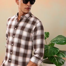 Mast & Harbour Men Checked Casual Shirt-image-86