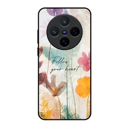 QRIOH Floral Printed Vivo X200 5G Back Case Mobile Accessories-image-71