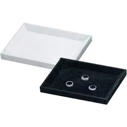 AS ONE Customer Service Tray Small Polyester Flocked OFF White, 61-153-14-1-picture-23
