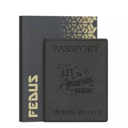 FEDUS Advent Passport Cover Dark Green Wallet with Credit/Debit Card, RFID Protected Travel Document Accessories Organiser-picture-28