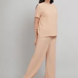 Stem Rope Women Solid Co-Ord Set-image-77
