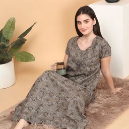 Sweet Dreams Printed Maxi Nightdress-image-77