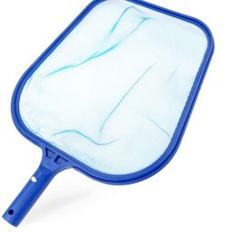 Helix Swimming Pool Blue Plastic Leaf Rake Mesh Net Skimmer Clean Swimming Pool Tool Leaf Skimmer Net with Standard Heavy Duty Pool Cleaning Tool Swimming Pool net 19'' image 1