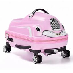 Navrangi Kid's Travel Suitcase Trolley Bag with Playful Car Design for Kids-11