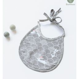 Cocoon Care Unisex Bamboo Terry Muslin Bib Double sided - Light Grey-image-15