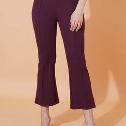 kintu parantu Women Non Iron Bootcut Trousers-image-59