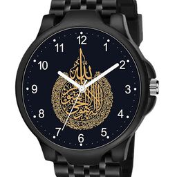 CSAMON Men Silicon Straps Analogue Watch 3KANBLK Islamic NUM04 805BLK-image-29