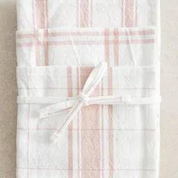 H&M White 3-Pack Pure Cotton Tea Towels-44