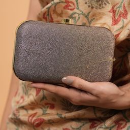 Anouk Embroidered Embellished Box Clutch-image-95