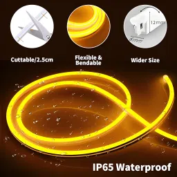 techgear 600 LEDs 5 m Yellow Steady String Rice Lights image 5