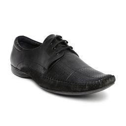 Red Chief Men Black Leather Semiformal Shoes-image-67