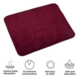 Kuber Industries Maroon Rectangular Tablemats image 4