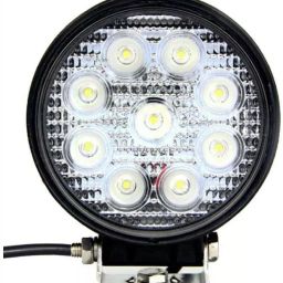 Cartronics Waterproof 9 LED Round Fog Light with Mounting Brackets for Mahindra Rexton image 3