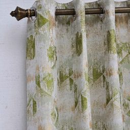Ariana Green & White Door Curtain-52