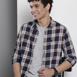 The Indian Garage Co Men Checked Casual Shirt-image-82