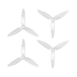 Pro-Range Propellers 5152(5.1X5.2) Tri Blade Flash 2CW+2CCW 2 Pair- Transparent (Clear) image 1