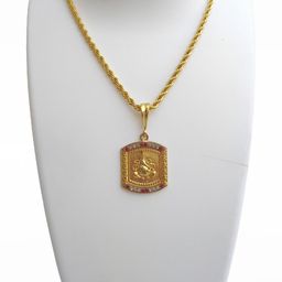 Jemeefly Gold-Plated Square Pendants with Chains image 2