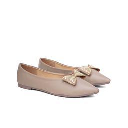 Sherrif Shoes Women Embellished Mules with Bows Flats-43