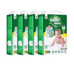 Bummy Pants Infants Pack Of 4 Ultra Fast Absorption Baby Diaper - 42 Pcs Each - S-image-42