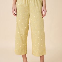RANGMANCH BY PANTALOONS Women Polka Dot Printed Cotton Parallel Trousers-image-62