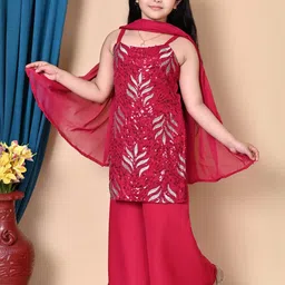 SPAMitude Printed Cotton Blend Kurta & Palazzos-picture-3