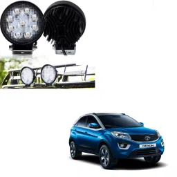 Cartronics Waterproof 9 LED Round Fog Light with Mounting Brackets for Tata Nexon-87