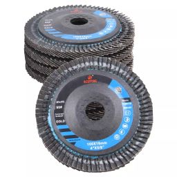Sceptre 100 mm 80 Grit Aluminum Oxide Flap Disc For General Applications-9