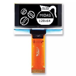 MIDAS DISPLAYS OLED, 128X64, TAB, WHITE, MULTI I/F, MCOT128064BY-WM-image-51