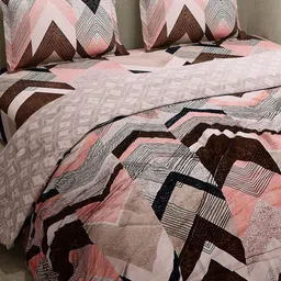 Monte Carlo Peach & Brown 4 Piece Double Queen Regular Bedding Set-picture-5