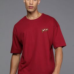HRX by Hrithik Roshan Men Printed Pure Cotton Applique T-shirt-picture-28