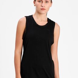 Puma Black Studio Burnout Tank Yoga Top-image-49