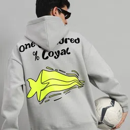 GRIFFEL Men Printed Hooded Sweatshirt-image-52
