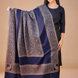 SWI Stylish Women Ethnic Motifs Woven Design Shawl-image-34