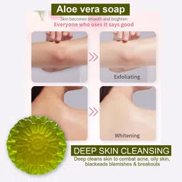 GROOVY Set Of 5 Aloe Vera Soaps - 100 g Each image 3