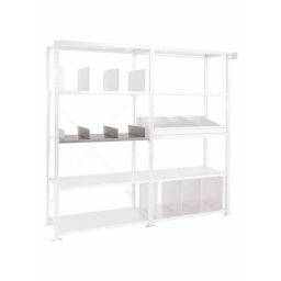 Manorga RAL 7040 4 Shelf Storage Rack System Shelving System 200 mm 3000 Kg Load, BTL4SEPABASSE2060 (Pack of 4)-image-97