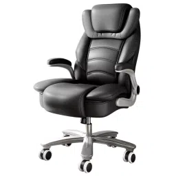 CHAIRTECH High Back with Steel Base Office Chair Leatherette Black for Office & Professional Use-image-103