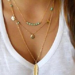 Arzonai Gold-Toned Stainless Steel Necklace-image-66