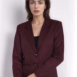Moda Rapido Notched Lapel Collar Single-Breasted Formal Blazer-picture-26