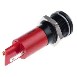 RS PRO Red Panel Mount Indicator 12 V, Mounting Hole Size 14 mm, Termination Type Solder Tab, IP Rating IP67, Model No 207618 image 2