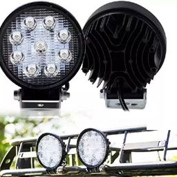 Cartronics Waterproof 9 LED Round Fog Light with Mounting Brackets for Creta image 2