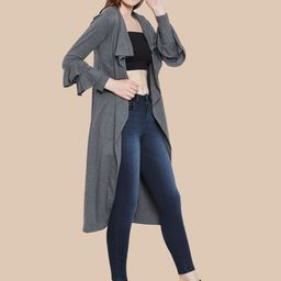 Hypernation Long Sleeves Longline Open Front Shrug image 3