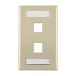 HELLERMANNTYTON Faceplate, 2Port, Abs, Ivory, FPIDUAL-I-picture-10