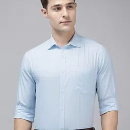 Park Avenue Slim Fit Self Design Textured Opaque Formal Shirt-picture-13