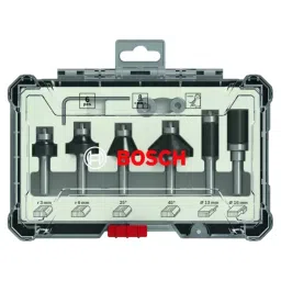 Bosch 6.35 mm (1/4 inch) Trim And Edging Router Bit Set Carbide, 2607017470 (6 Pcs)-19