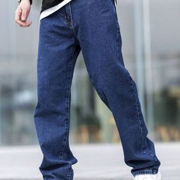 THE BEETEL HOUSE Men Loose Fit Baggy Mid-Rise Stretchable Denim Jeans-image-97