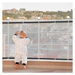 Hippo Baby Safety Net / Fabric Safety Gate Transparent White - 1MTX3MT-27