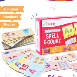 Intelliskills Learn With Puzzles Spell & Count Puzzles - 56 Pieces-22