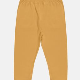 Kiddopanti Solid Capri Leggings - Skin Beige-image-16