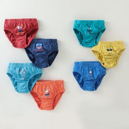 Simply Sinker Text Printed Briefs Pack of 7 - Multicolour-image-0